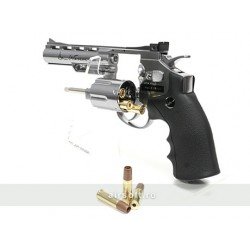 DAN WESSON REVOLVER 4 INCH SILVER - GNB - CO2