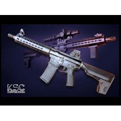 KSC M4 MEGA MKM - CQB SCARRELLANTE A GAS (GBB)