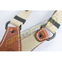 VERTICAL LEATHER HOLSTER FOR G17 - HARNESS TYPE (BROWN)