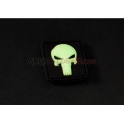 PATCH CAUCIUC PUNISHER - FOSFORESCENT