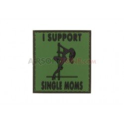 PATCH CAUCIUC - MESAJ I SUPPORT SINGLE MUMS - FOREST