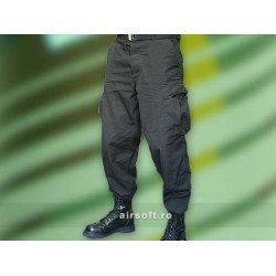 PANTALONI MODELLO RIPSTOP (NERO)