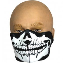 MASCA DE PROTECTIE DIN NEOPREN - HALF FACE - SKULL