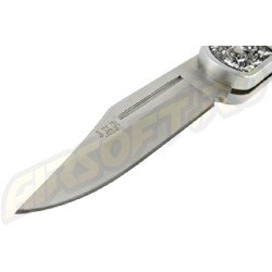 KNIFE WITH ZAMAK HANDLE - BOAR ENGRAVED