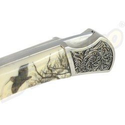 COLTELLO CON MANICO IN ZAMAK - INCISO UCCELLO