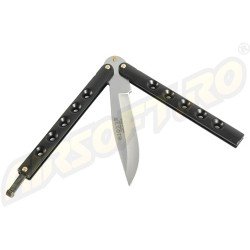 COLTELLO TIPO FARFALLA - NERO