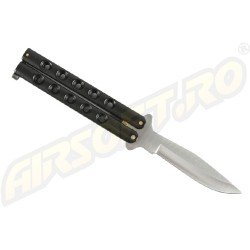 COLTELLO TIPO FARFALLA - NERO