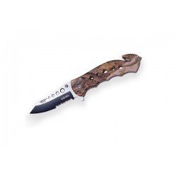 BRICEAG TACTIC CU DESCHIDERE RAPIDA - 8 CM / MANER BROWN CAMO