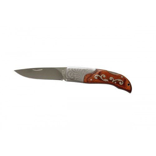 BRICEAG - 8 CM / MANER LEMN CU DECORATIUNE DE ALAMA - BROWN