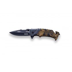 BRICEAG RESCUE CU DESCHIDERE RAPIDA - 8.5 CM - BROWN CAMO