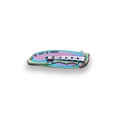 BRICEAG CU DESCHIDERE RAPIDA - FULL RAINBOW TITANIUM COATED - 7 CM