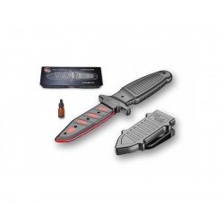 RED CLAW COLTELLO PER ALLENAMENTO CON INCHIOSTRO  - PANTHER KIT - ROSSO