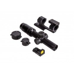 KIT LUNETA RAPIDSTRIKE 1-4X24 SFP CU MINI DOT - BLACK