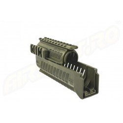 HAND GUARD AK47-74 - 4 RAIL SYSTEM - GREEN