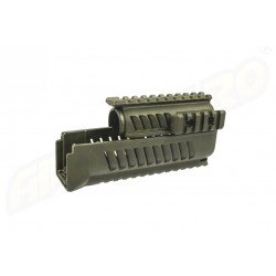 HAND GUARD AK47-74 - 4 RAIL SYSTEM - GREEN