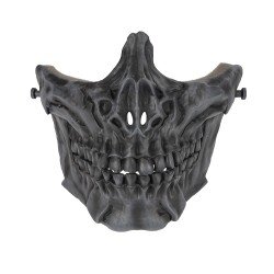 LAYLAX SKULL FACE GUARD MASK - BATTLE STYLE - BLACK