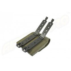 PORT INCARCATOR DUBLU INCHIS DIN POLIMER - PENTRU GLOCK 17 - SISTEM MOLLE - GREEN