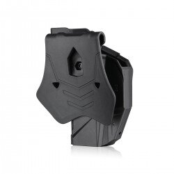 TEACA DIN TEHNOPOLIMER - MODEL RDS - PENTRU GLOCK17/GLOCK17/CZ P10C - BLACK