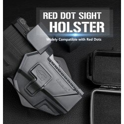 TEACA DIN TEHNOPOLIMER - MODEL RDS - PENTRU GLOCK17/GLOCK17/CZ P10C - BLACK