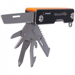 BRICEAG MULTIFUNCTIONAL BLACK FOX - ALUMINIUM - ORANGE