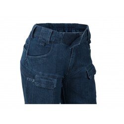 PANTALONI DAMA MODEL UTP - DENIM STRETCH  - MARINE BLUE