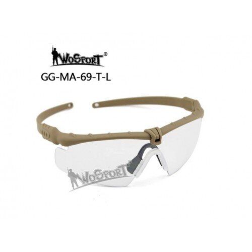 OCHELARI DE PROTECTIE MODEL MA-69 - TAN - CLEAR