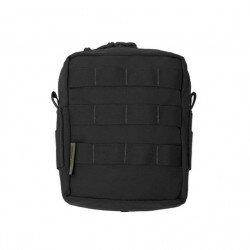 MEDIUM MOLLE UTILITY POUCH ZIPPED - BLACK