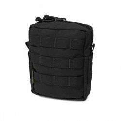 MEDIUM MOLLE UTILITY POUCH ZIPPED - BLACK