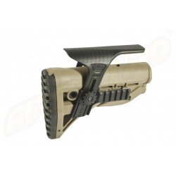 PAT PENTRU AR15 / M16 / M4 STYLE - SHOCK ABSORBING / RAIL - TAN