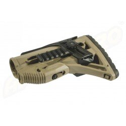 PAT PENTRU AR15 / M16 / M4 STYLE - SHOCK ABSORBING / RAIL - TAN