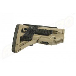 PAT PENTRU AR15 / M16 / M4 STYLE - SHOCK ABSORBING / RAIL - TAN