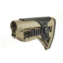 PAT PENTRU AR15 / M16 / M4 STYLE - SHOCK ABSORBING / RAIL - TAN