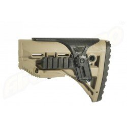 PAT PENTRU AR15 / M16 / M4 STYLE - SHOCK ABSORBING / RAIL - TAN