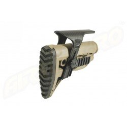 PAT PENTRU AR15 / M16 / M4 STYLE - SHOCK ABSORBING / RAIL - TAN