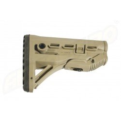 PAT PENTRU AR15 / M16 / M4 STYLE / SHOCK ABSORBING - TAN