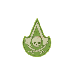 PATCH CAUCIUC - ASSASSIN SKULL - MULTICAM