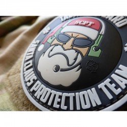 PATCH CAUCIUC - SANTA CLAUS PROTECTION TEAM - COLOR