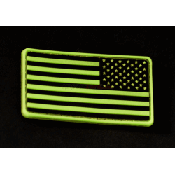 PATCH CAUCIUCAT - US FLAG - GLOW IN THE DARK