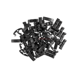 INDEX CLIPS - 60 PCS - BLACK