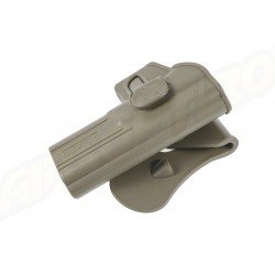 Amomax Polymer Tactical Holster for Glock 17/22/31, KWA ATP Series, APS ACP Series - FDE