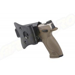 Amomax Polymer Tactical Holster for Smith Wesson MP 9mm and Tokyo Marui / WE / VFC MP9 Series - Black