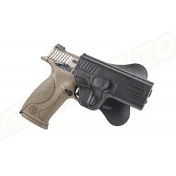 Amomax Polymer Tactical Holster for Smith Wesson MP 9mm and Tokyo Marui / WE / VFC MP9 Series - Black