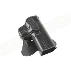 Amomax Polymer Tactical Holster for Smith Wesson MP 9mm and Tokyo Marui / WE / VFC MP9 Series - Black