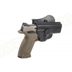 Amomax Polymer Tactical Holster for Smith Wesson MP 9mm and Tokyo Marui / WE / VFC MP9 Series - Black