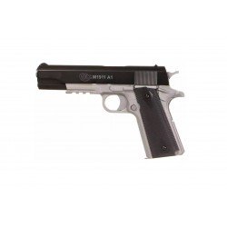 COLT 1911 SPRING METAL SLIDE DUAL TONE BLACK SILVER