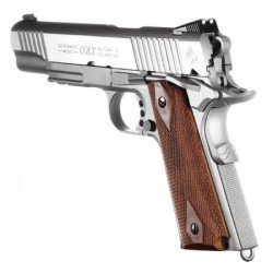 CYBER GUN COLT 1911 RAIL GUN - CO2 BLOW-BACK  - STAINLESS