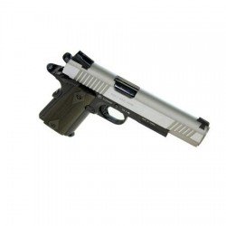 CYBERGUN PISTOLA SOFTAIR COLT 1911 RAIL GUN ® CO2 SCARRELLANTE BLACK DUAL TONE