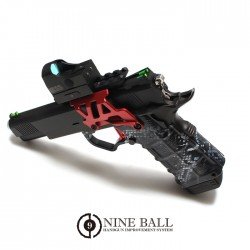 NINE BALL ALUMINUM MOUNT BASE NEO RED PER TM GB HI-CAPA 5.1/4.3 HI-CAPA