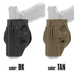 TEACA PENTRU GLOCK - CQC BATTLE STYLE - PARTEA STANGA - BLACK