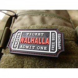 PATCH CAUCIUC - LARGE WALHALLA TICKET - BLACKMEDIC